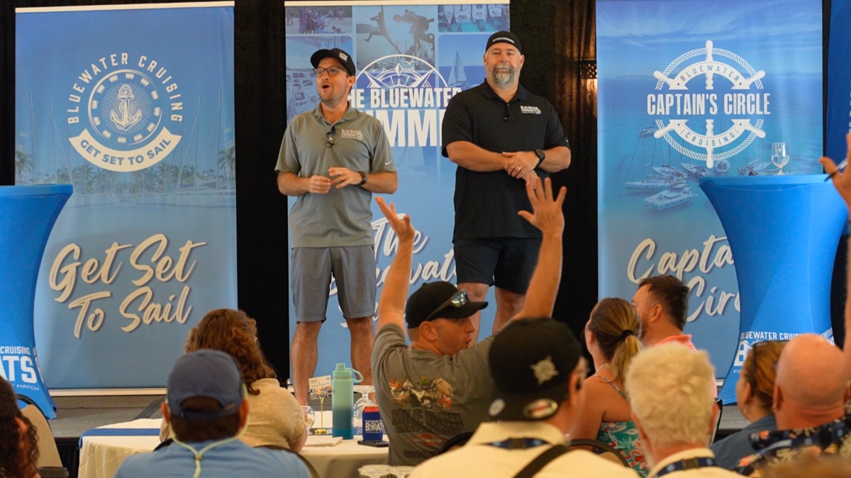The Bluewater Cruising community at a live event